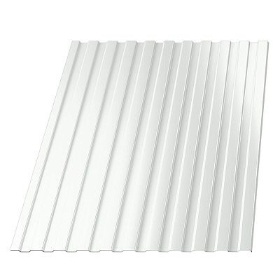 Профнастил (профлист) С-8 RAL9003 Белый 0.40мм эконом ширина 1.19(1,15)м