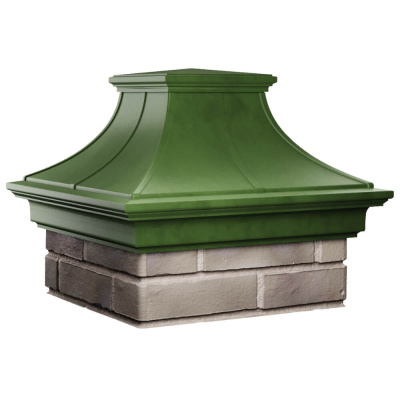 Колпак на столб забора MONBLAN PREMIUM Зеленый 1,5х1,5 кирпича 2