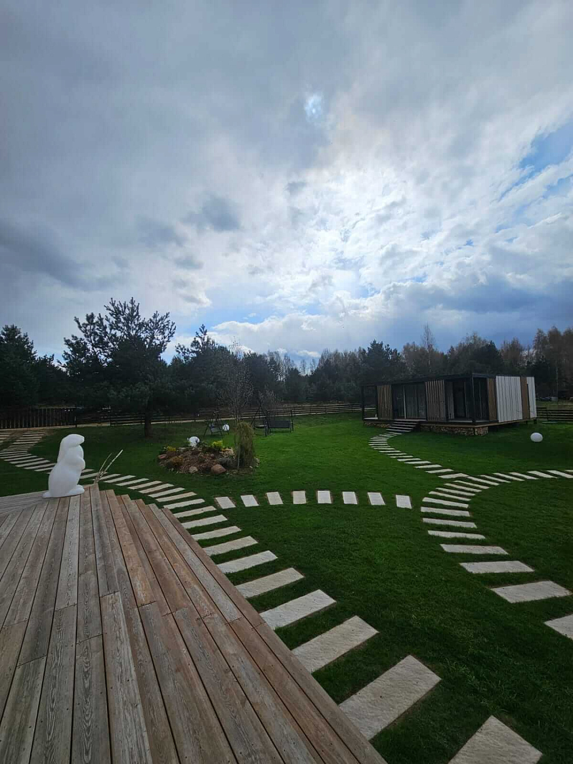 Шаговая плита STONE Светлая Галька