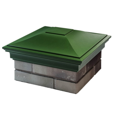 Колпак на столб забора MONBLAN Зеленый 1,5х1,5 кирпича 3