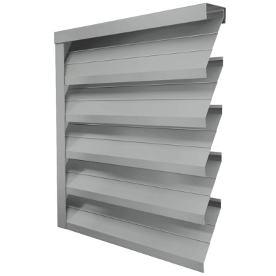 Ламель ЭКО-Z-US усиленная RAL9006 Серебро полиэстер односторонний